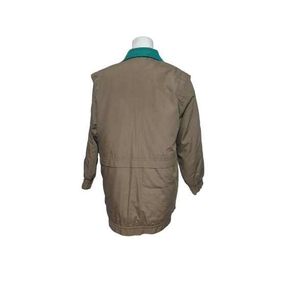 Vintage Arctic Sun Coat Size Small Womens Unisex Mens Jacket Tan Teal 80s Winter - Picture 5 of 9